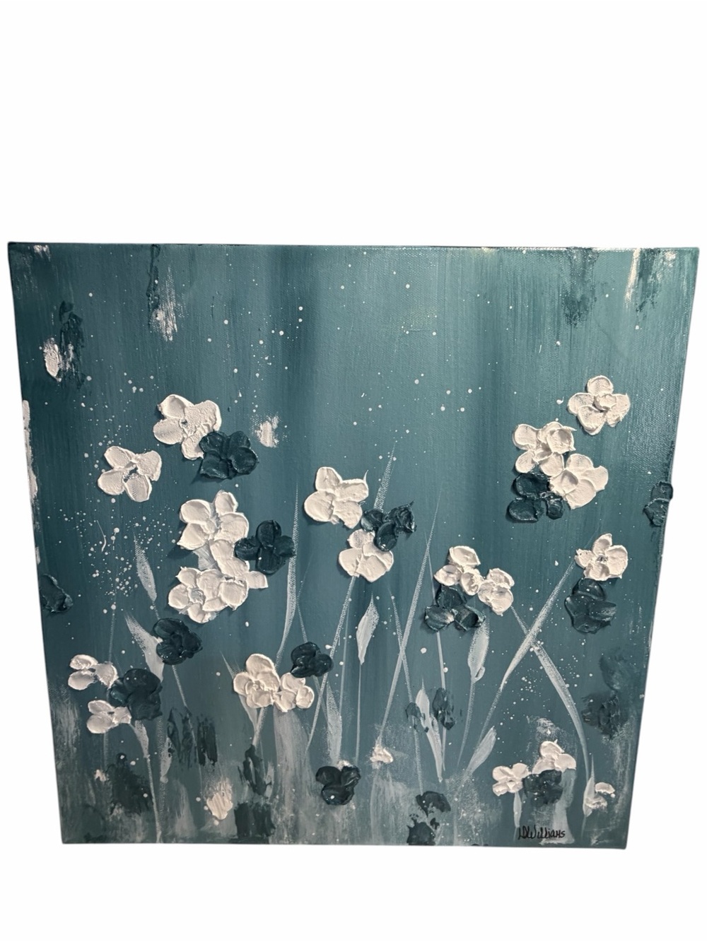 Original Artwork Acrylic’s On Canvas Floral 16" x 16"